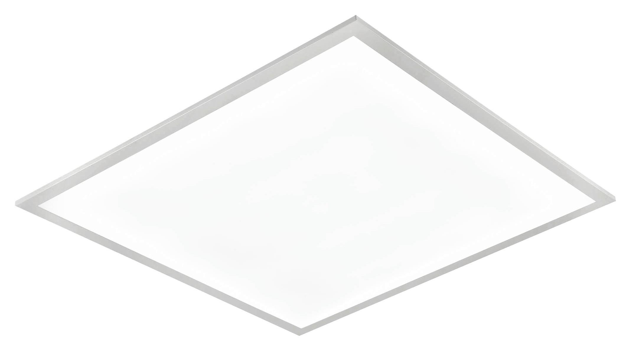 Led Mennyezeti Lámpa Geör 45/45cm - fehér, Modern, műanyag/fém (45/45/6cm) - Premium Living