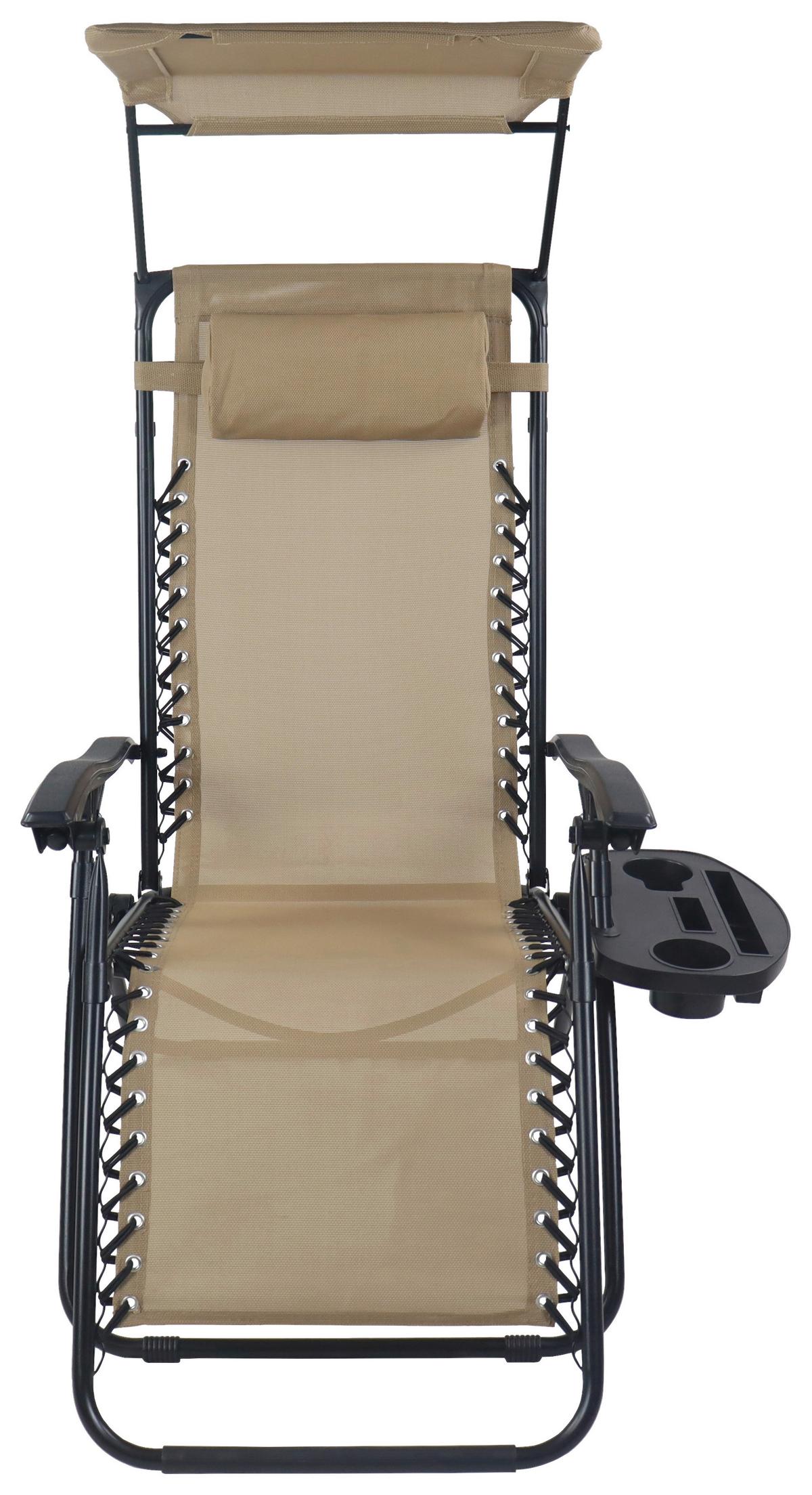 GARTENLIEGE MALTOSA XL - Beige, Modern, Textil/Metall (64/133/91cm) - Gardenson