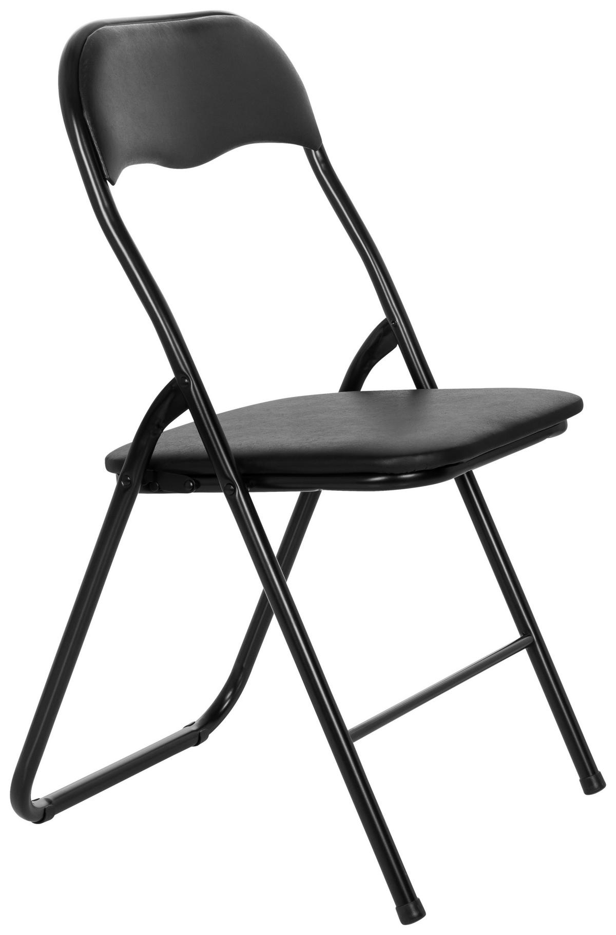Zložljiv Stol Tudela Basic, Črna - črna, Moderno, kovina (44/81/48cm) - MID.YOU