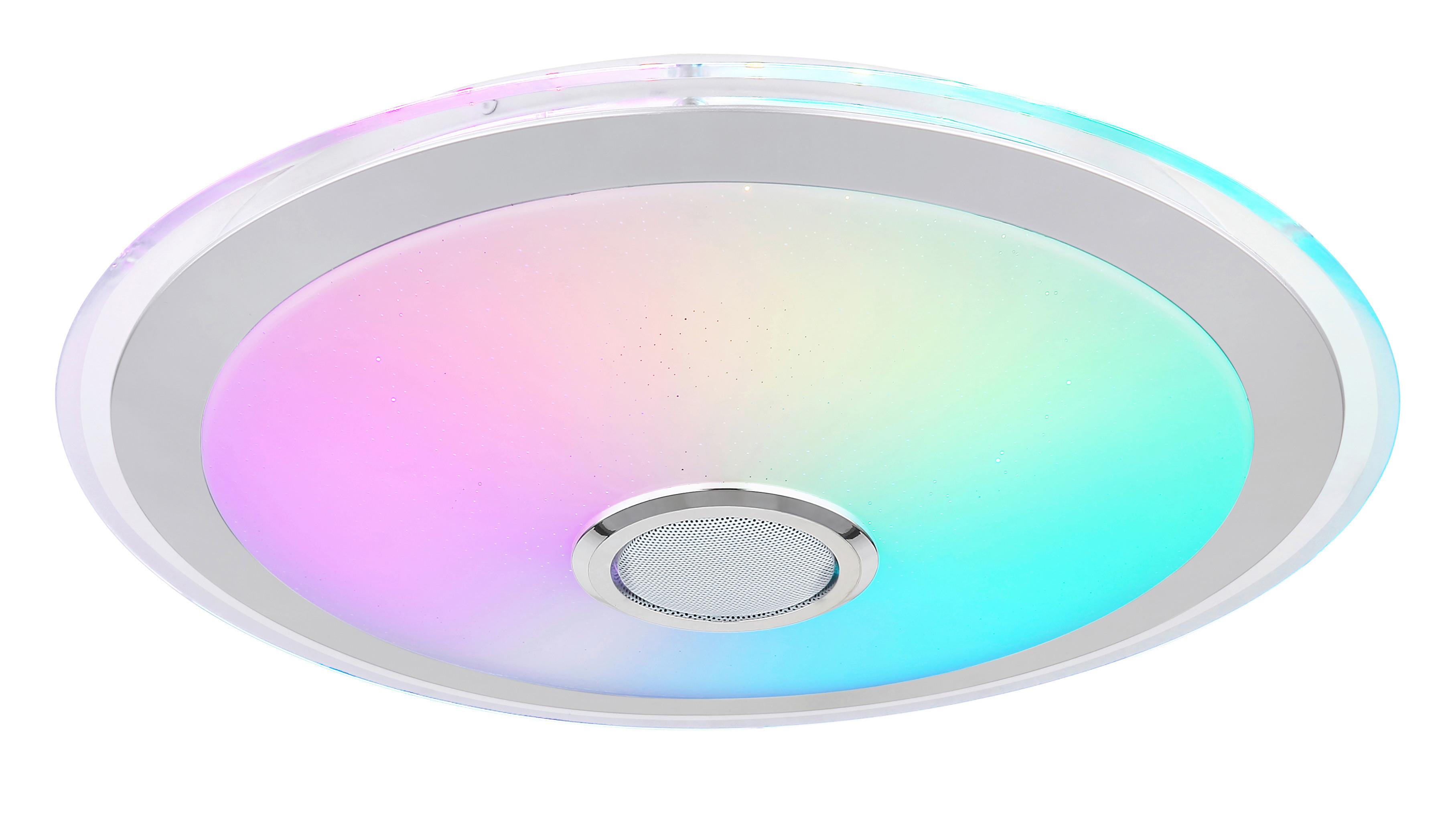 Stropna Led-svetilka Dunny, S Sijalko - barve kroma/srebrne barve, Konvencionalno, kovina/umetna masa (43/10,5cm) - Globo