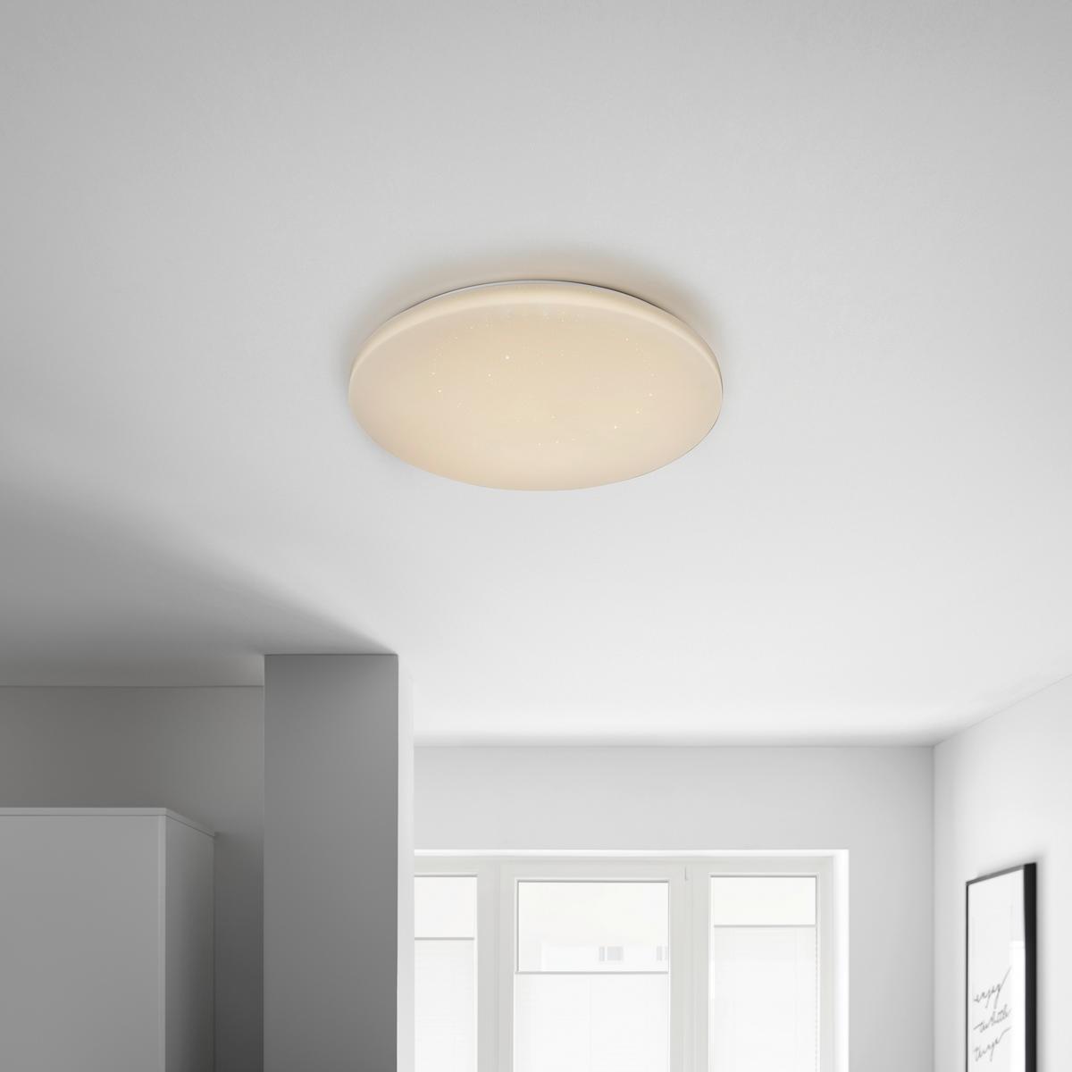 Led Smart Mennyezeti Lámpa Sajami - fehér, műanyag/fém (54/7,6cm)