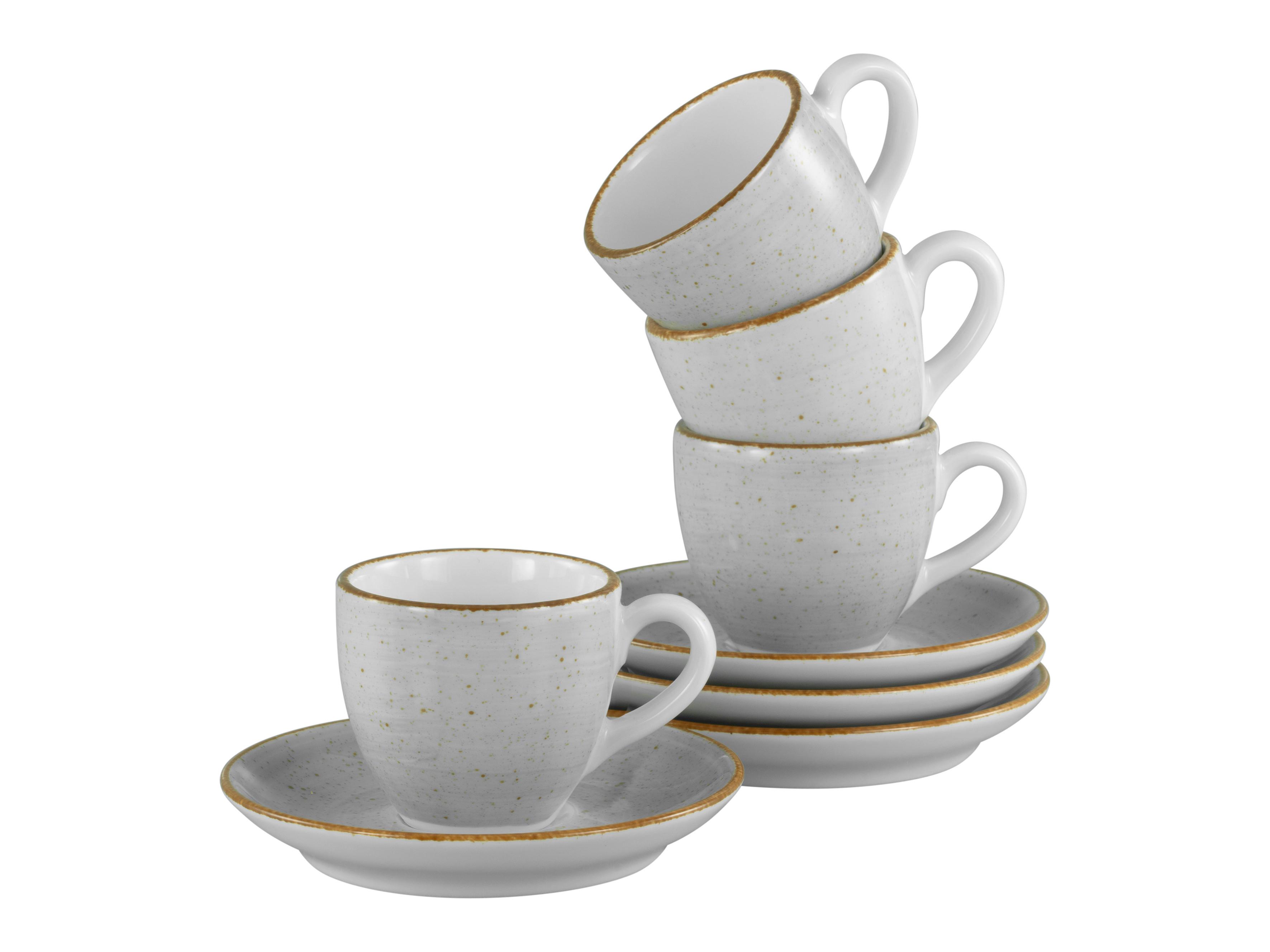 Kavni Servis Vintage Nature Stein, 8-Delni - svetlo siva, Basics, keramika - Creatable