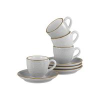 Kavni Servis Vintage Nature Stein, 8-Delni - svetlo siva, Basics, keramika - Creatable