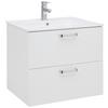 Donji Element Fresh - bijela/bijela visoki sjaj, Konvencionalno, drvni materijal/metal (61/56/47cm) - Modern Living