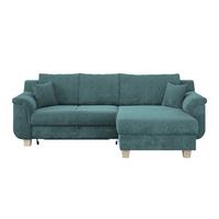Colţar ALEX - albastru deschis, Modern, textil (246/88cm) - Modern Living