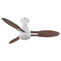 DECKENVENTILATOR 03671W GALE - Hellbraun/Weiss, Konventionell, Holzwerkstoff/Kunststoff (107/32,5cm) - Globo