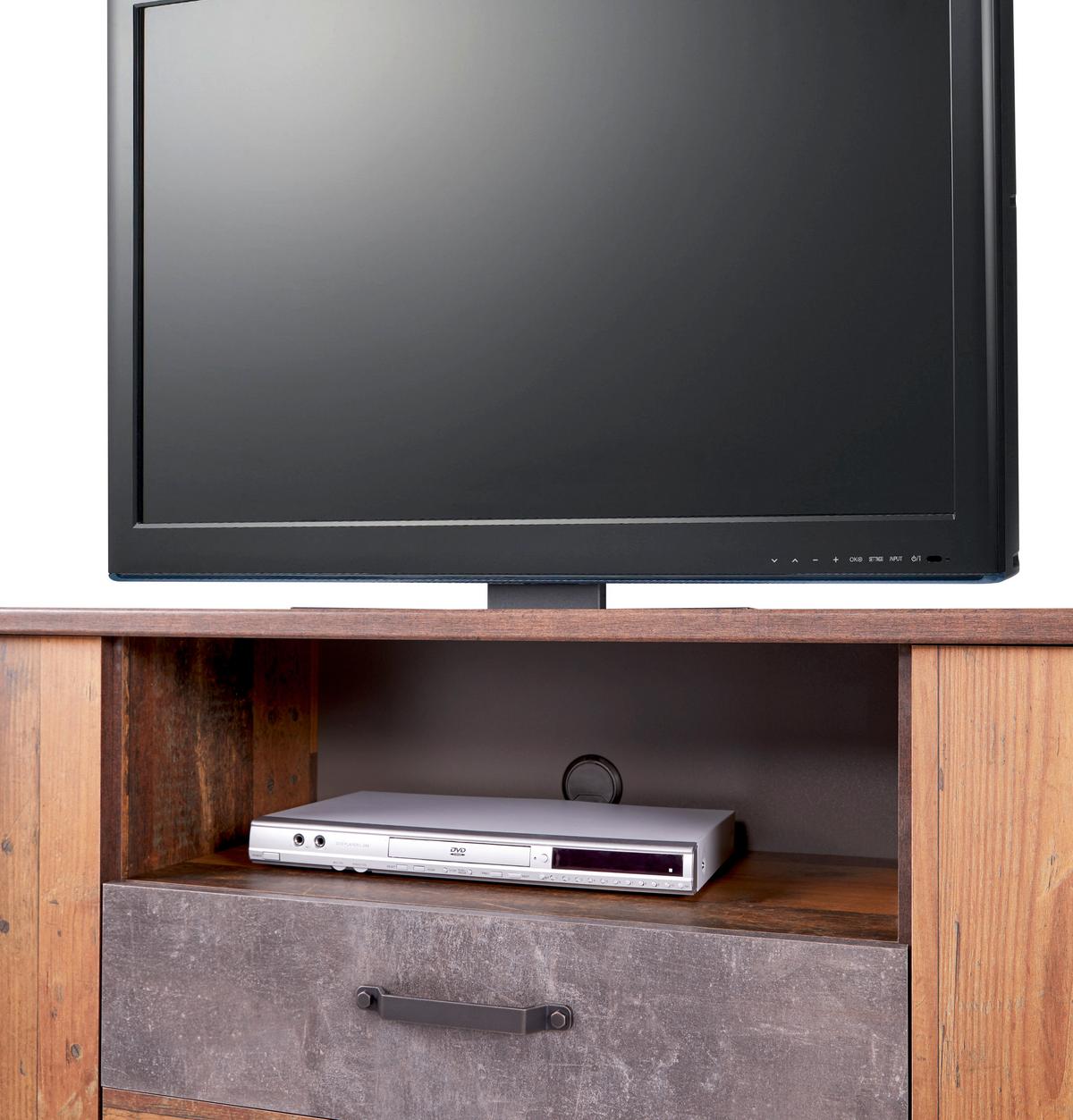Tv Komoda Ontario - boje hrasta/tamno siva, Trend, drvni materijal/plastika (176/67,7/41,5cm) - Modern Living