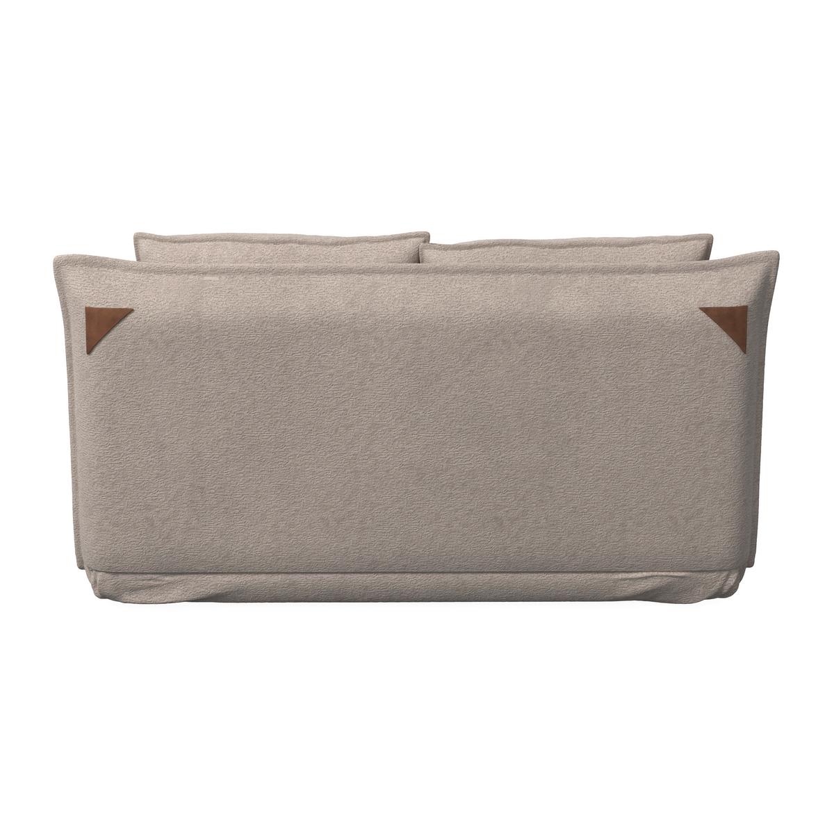 Schlafsofa Macy Bouclé Beige - Beige, MODERN, Textil/Metall (140/35/63cm) - Bessagi Home
