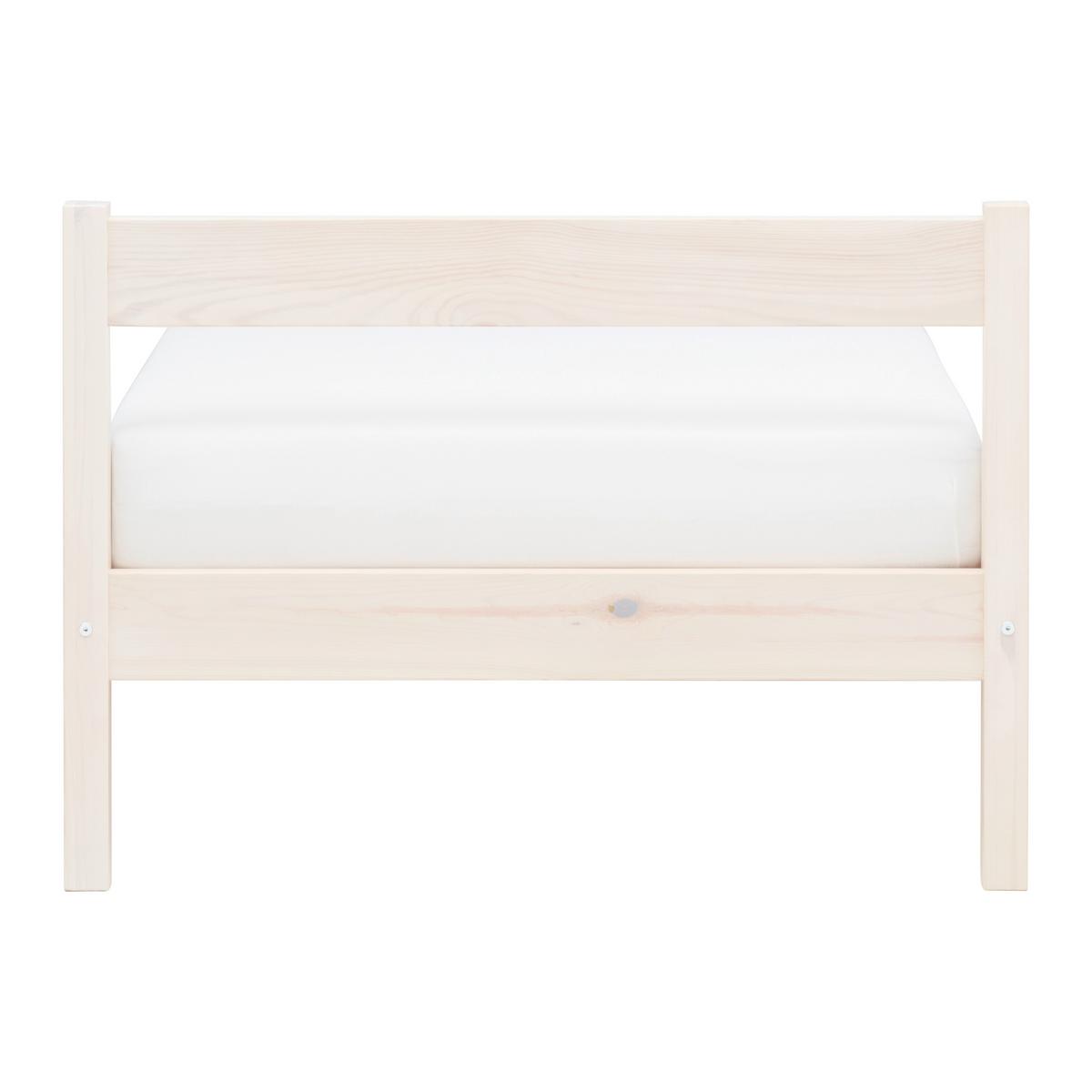 Bett Base 90 Weiss ca. 90x200cm - Weiss, Konventionell, Holz (90/200cm) - Based