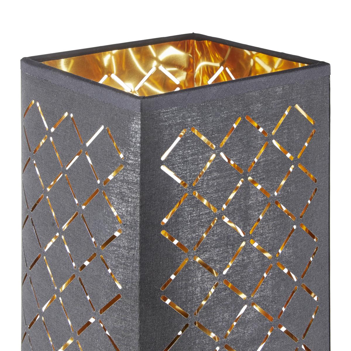 Asztali Lámpa Elin - fekete/arany, Lifestyle, textil/fém (15/57cm) - Mömax