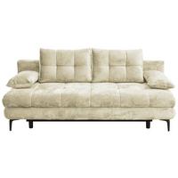 Canapea extensibila PERLA - crem, Konventionell, textil (203/94/96cm)