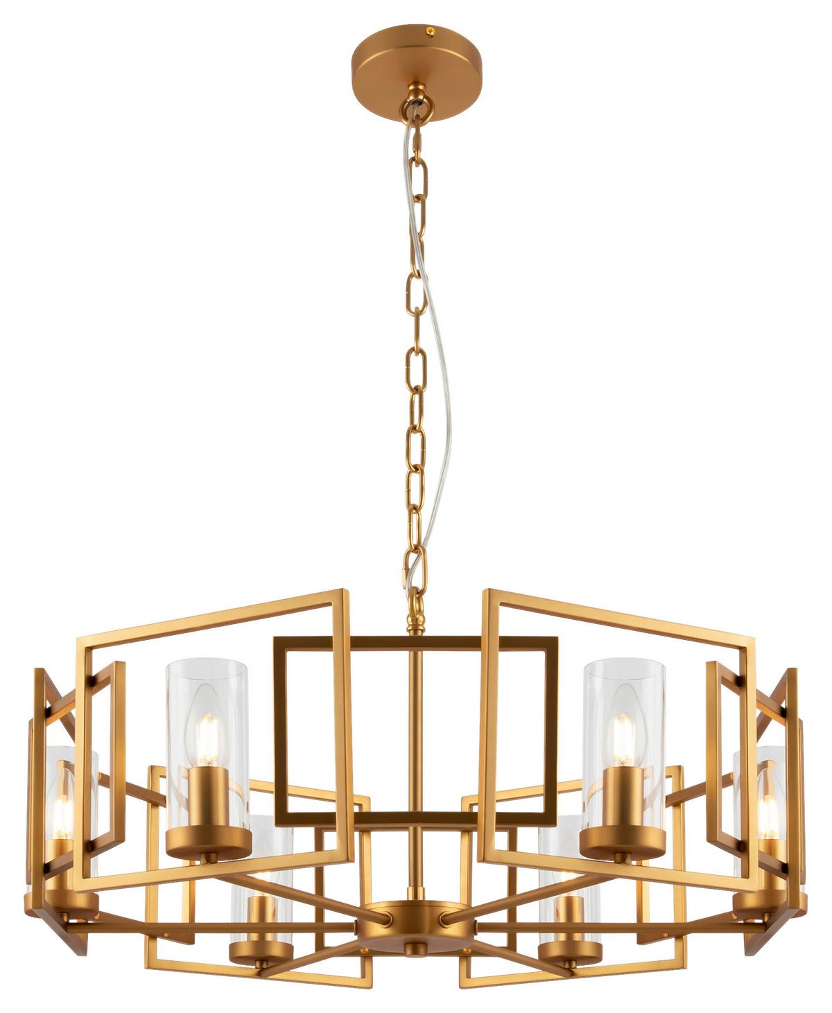 PENDELLEUCHTE BOWI - Goldfarben, Trend, Glas/Metall (65,6/35,5/65,6cm) - MAYTONI