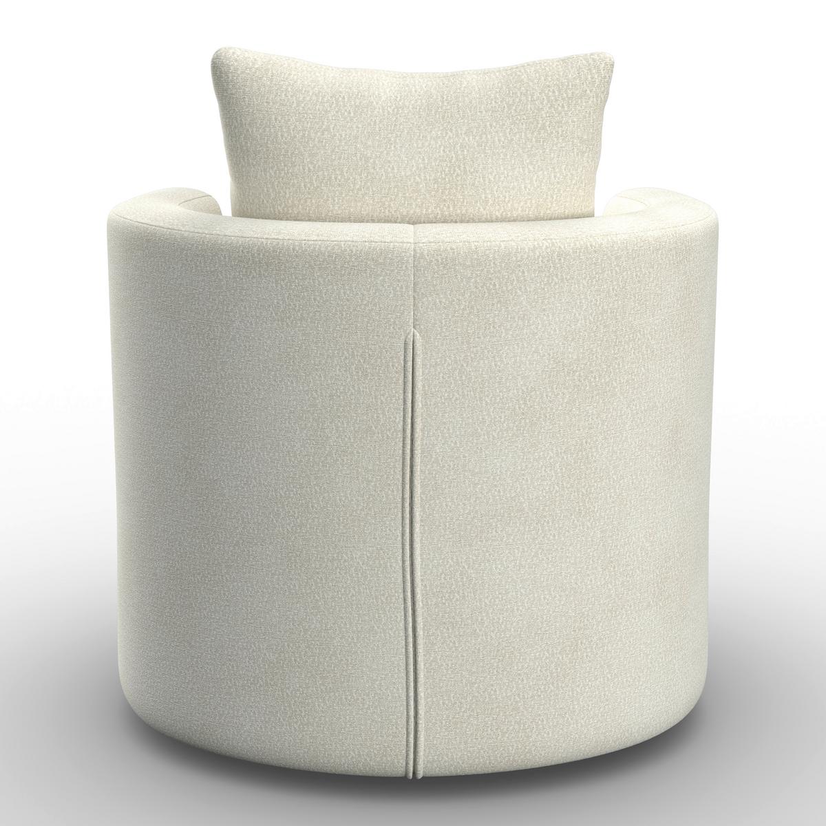 Sessel Marieta Chenille Weiß - Schwarz/Weiß, MODERN, Holz/Textil (76/84/78cm)