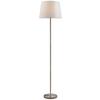 GOLVLAMPA SCHICK - vit/nickelfärgad, Klassisk, metall/textil (35/35/151cm) - Mömax
