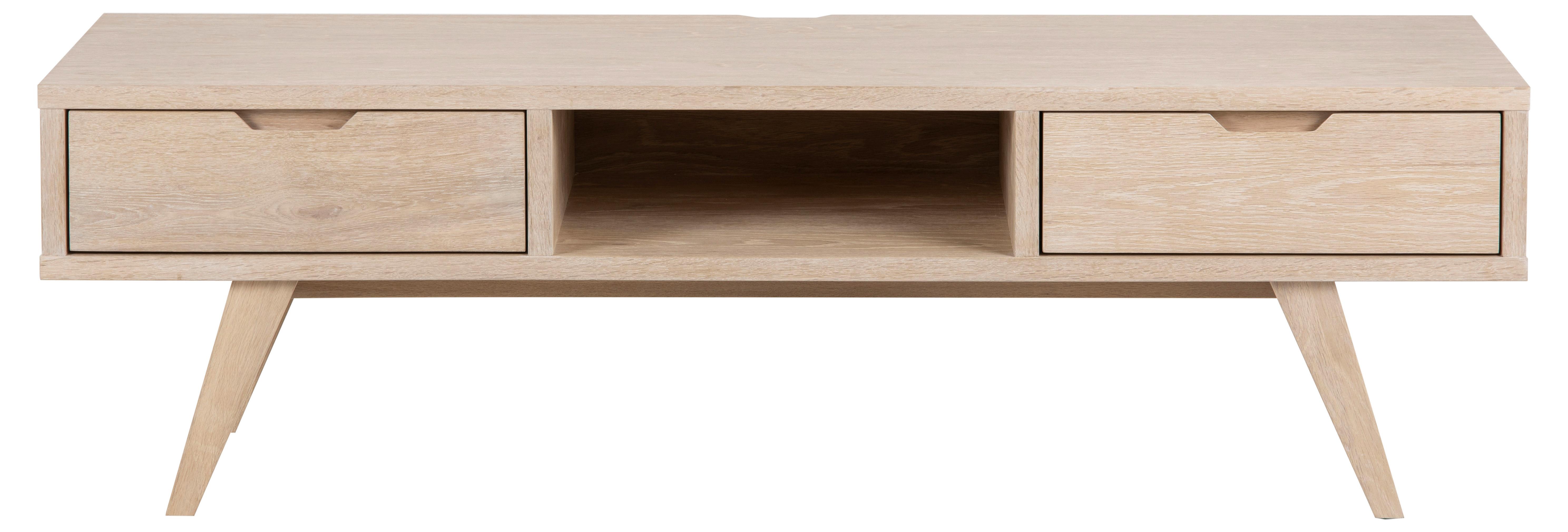 Tv-szekrény A-Line - tölgyfa/fehér, faalapú anyag/fa (150/45/40cm)
