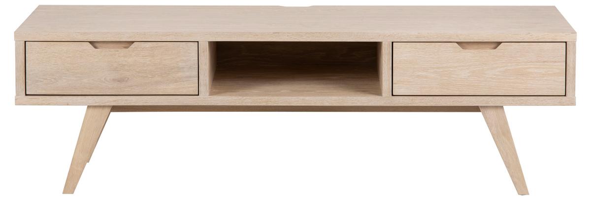 Tv-szekrény A-Line - tölgyfa/fehér, faalapú anyag/fa (150/45/40cm)