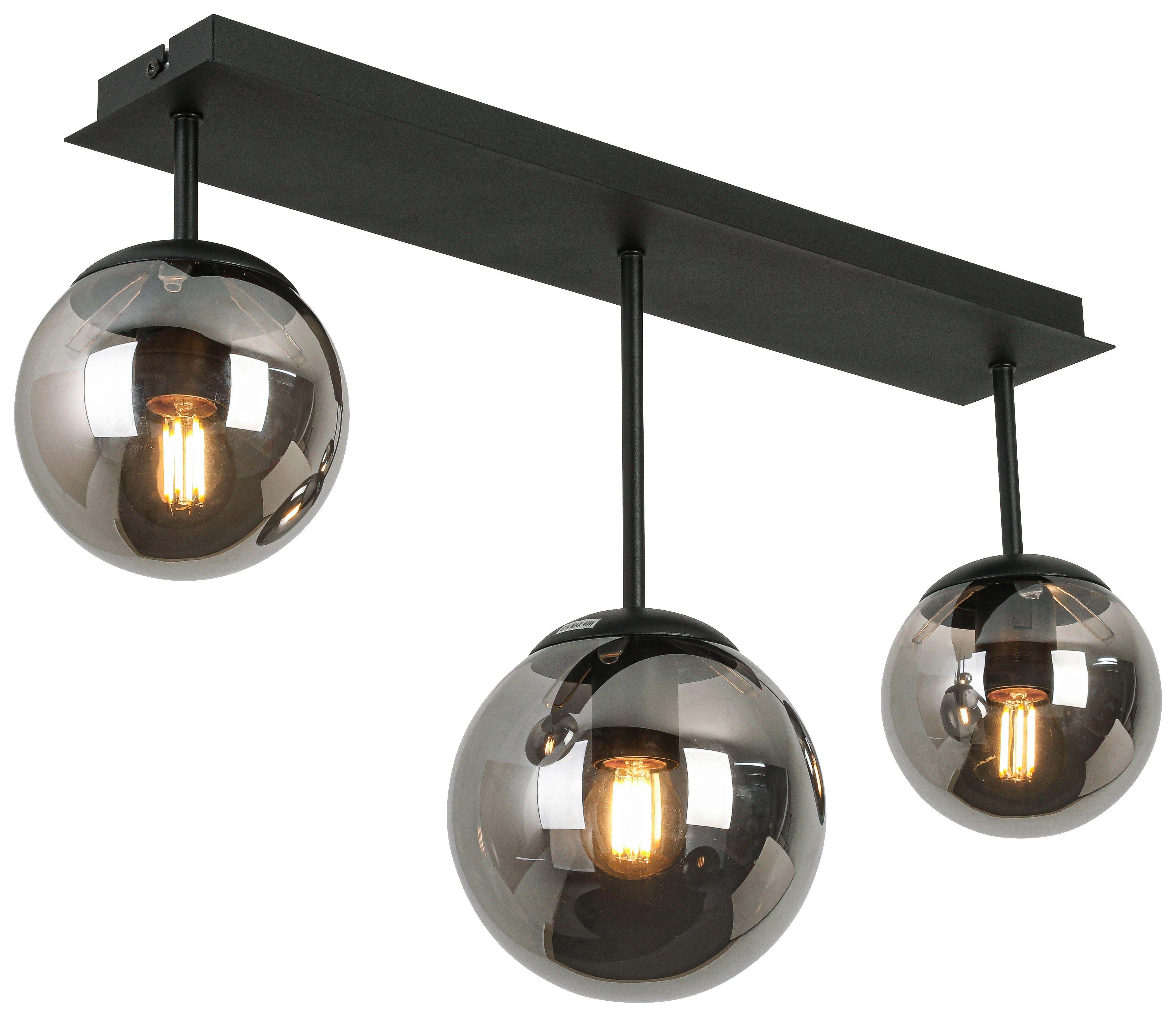 LAMPA SUFITOWA VICI - czarny/kolor chromowy, Trend, tworzywo sztuczne/metal (60/16/34,5cm) - Novel