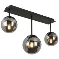 LAMPA SUFITOWA VICI - czarny/kolor chromowy, Trend, tworzywo sztuczne/metal (60/16/34,5cm) - Novel