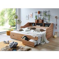 Ausziehbett Star Eiche Artisan ca. 90x200cm - Buchefarben/Eiche Artisan, KONVENTIONELL, Holz/Holzwerkstoff (90-180/200cm) - Based