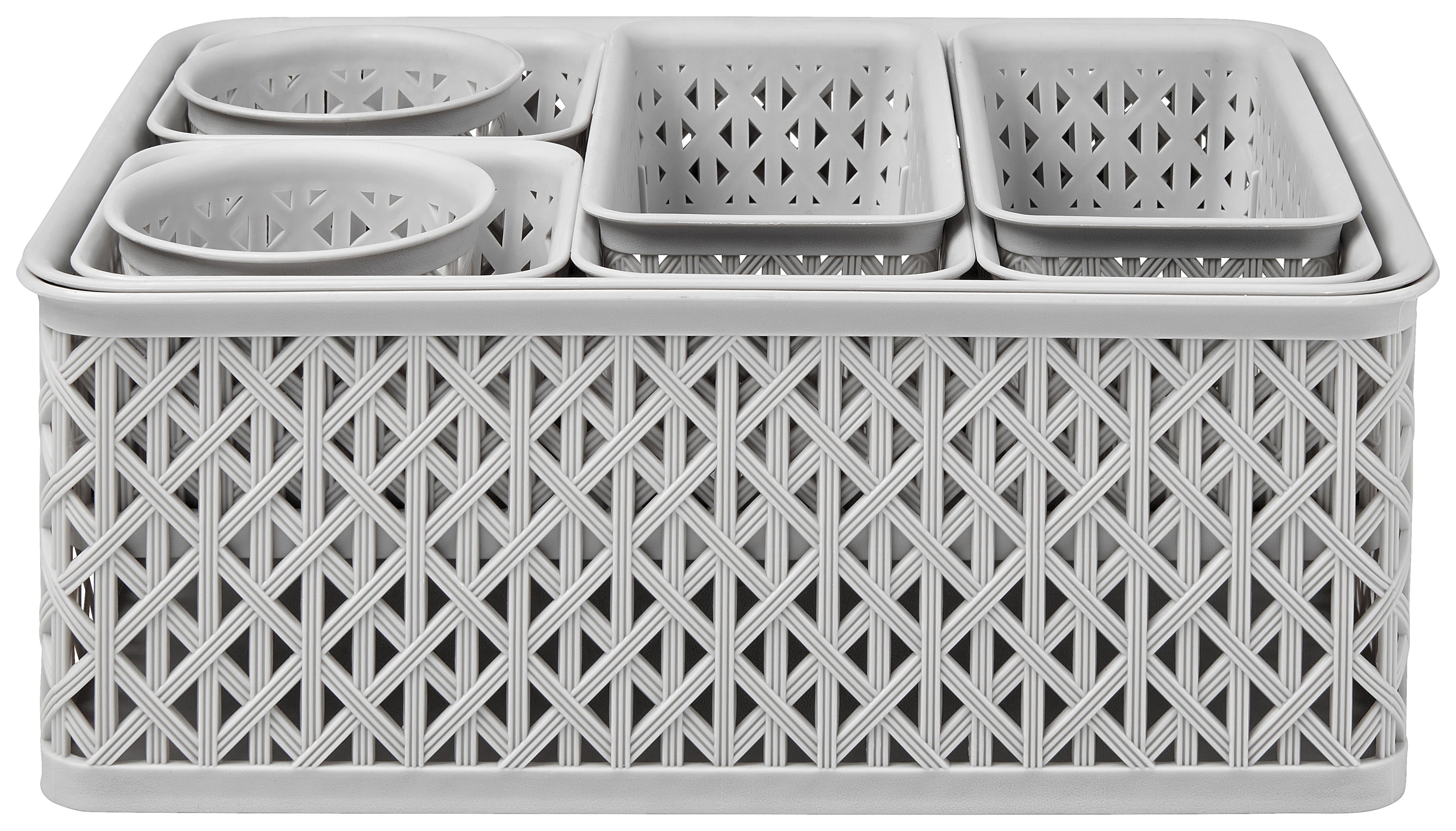 Konyhai Rendszerező Szett Mona - szürke, Konventionell, műanyag (34,8/11,5/25,5cm) - Modern Living