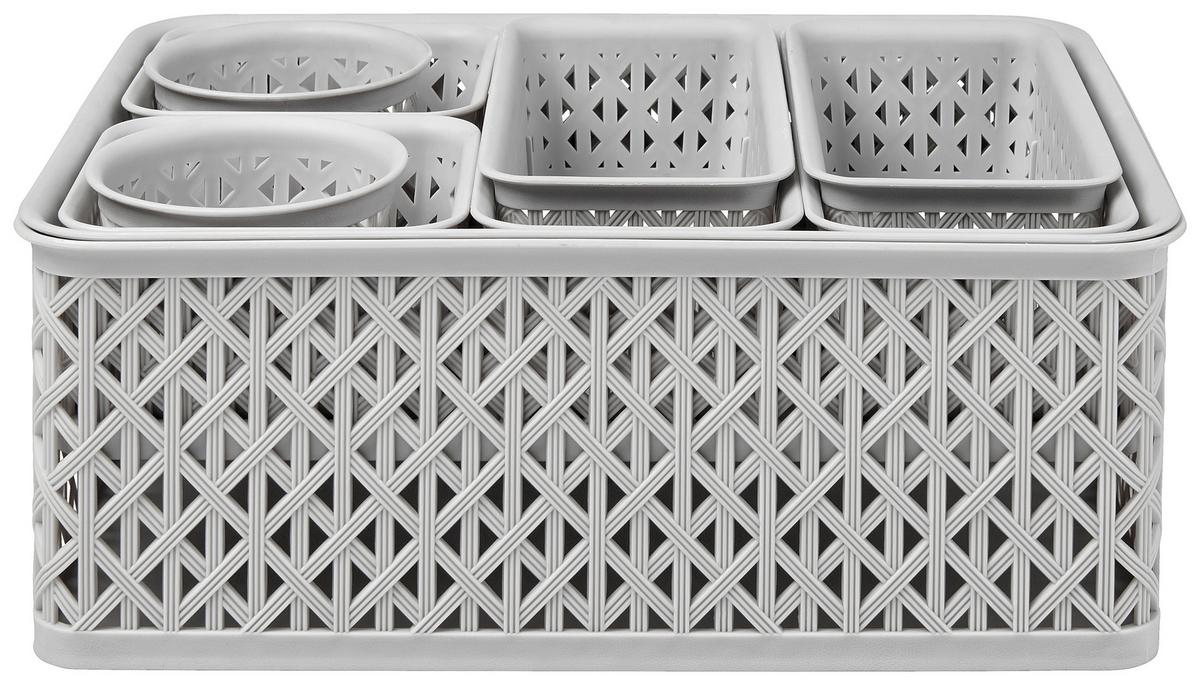 Konyhai Rendszerező Szett Mona - szürke, Konventionell, műanyag (34,8/11,5/25,5cm) - Modern Living