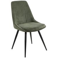 KRZESŁO CORINNA - zielony/czarny, Modern, metal/drewno (49/88/59cm) - MID.YOU
