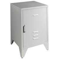 Nachtkästchen Bronxx Grau - Grau, MODERN, Metall (40/60/40cm) - Vipack