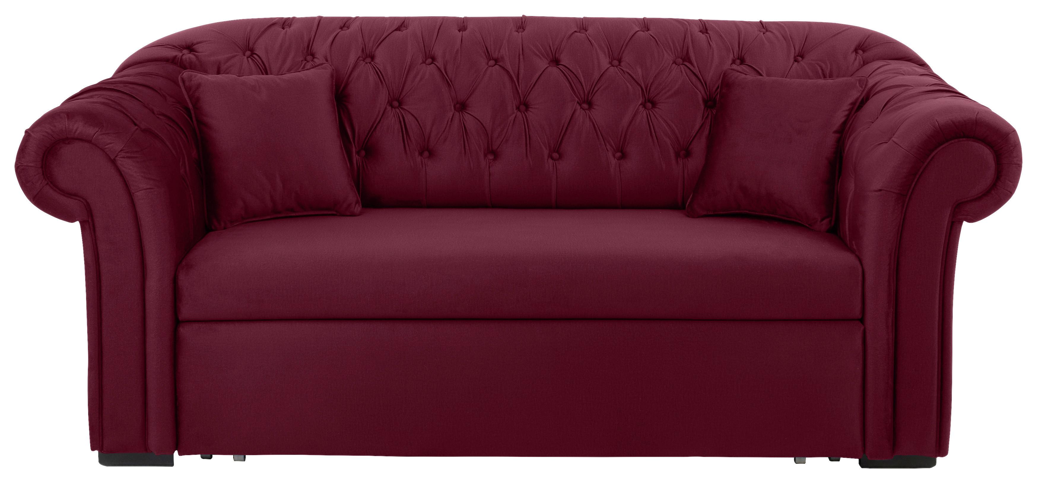 Zofa S Posteljno Funkcijo Cupido, Rdeča - rdeča/črna, Design, tekstil/les (213/86/99cm) - MID.YOU