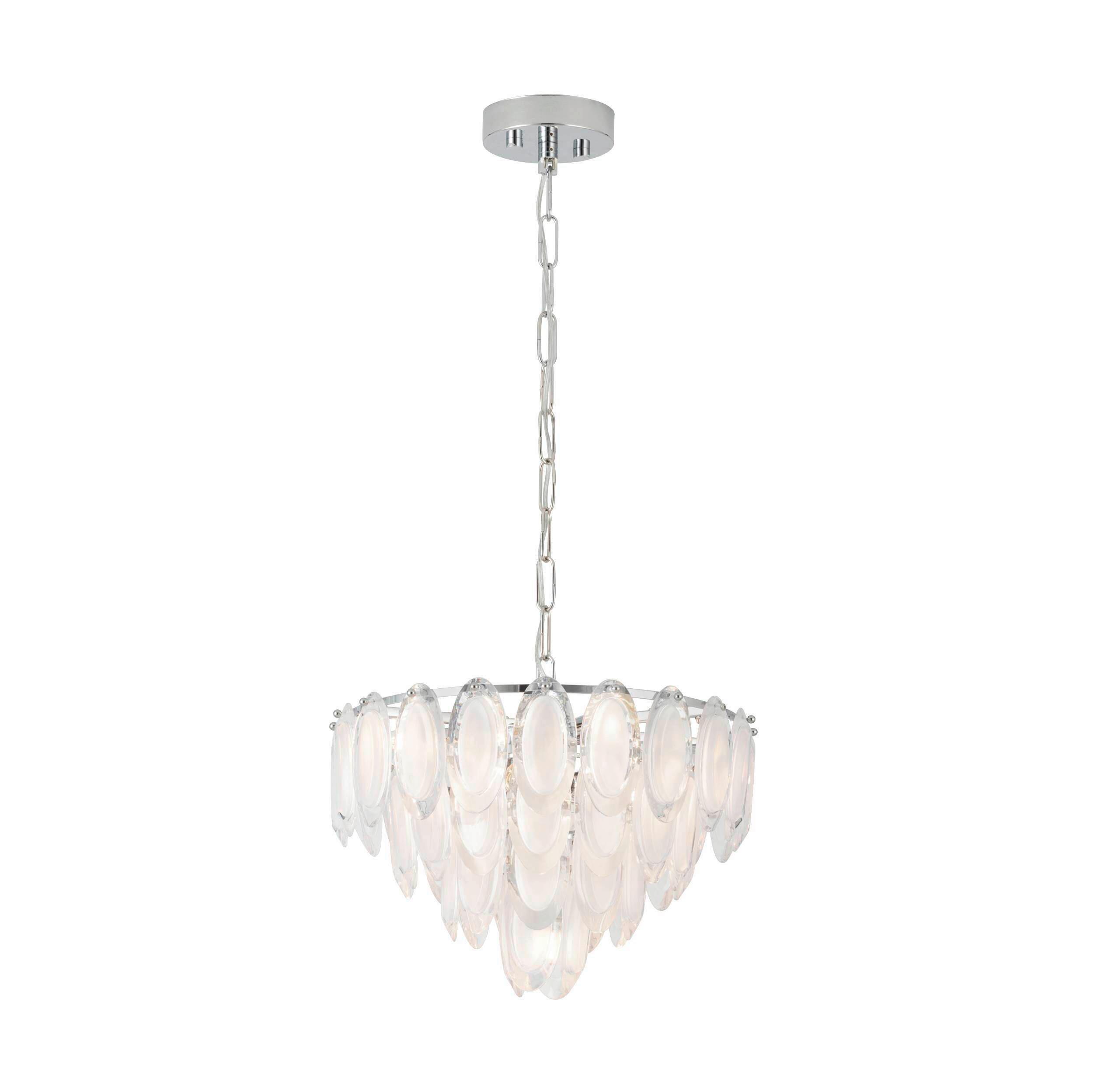 Hängeleuchte 39721_carvario - Klar/Chromfarben, Konventionell, Glas/Metall (48,5/110cm) - Eglo