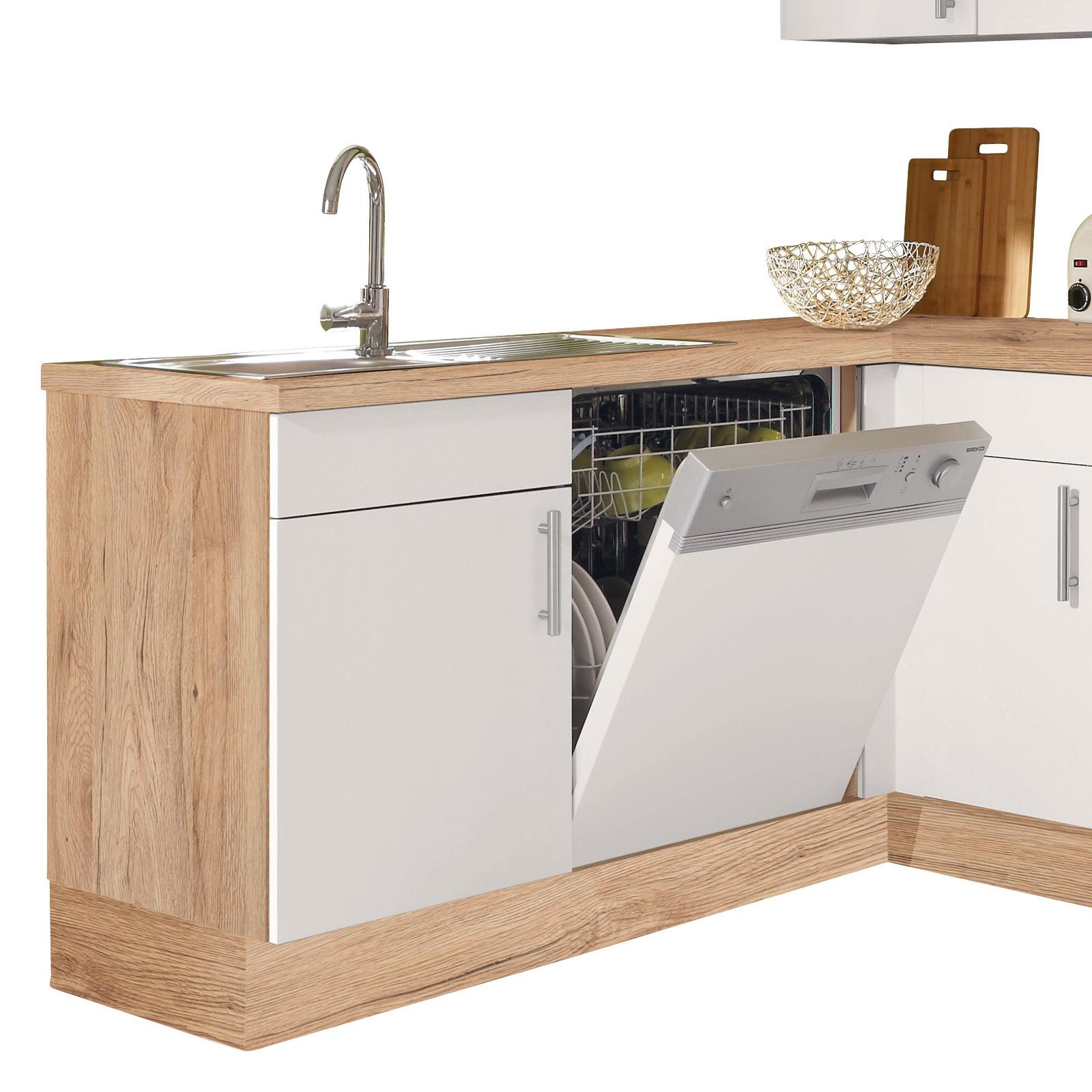 Kuhinjski Blok Santiago - barve hrasta/bela, Trendi, leseni material (175/275cm) - Vertico