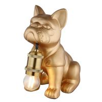 Tischleuchte Carlos Gold-/Kupfer max. 60 Watt - Goldfarben/Kupferfarben, Basics, Keramik/Metall (19,5/12,5/24cm)