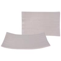 Set Podstavkov Street Banana Leaf, 2-Delni - krem barve, Basics, keramika (24/15cm) - Creatable