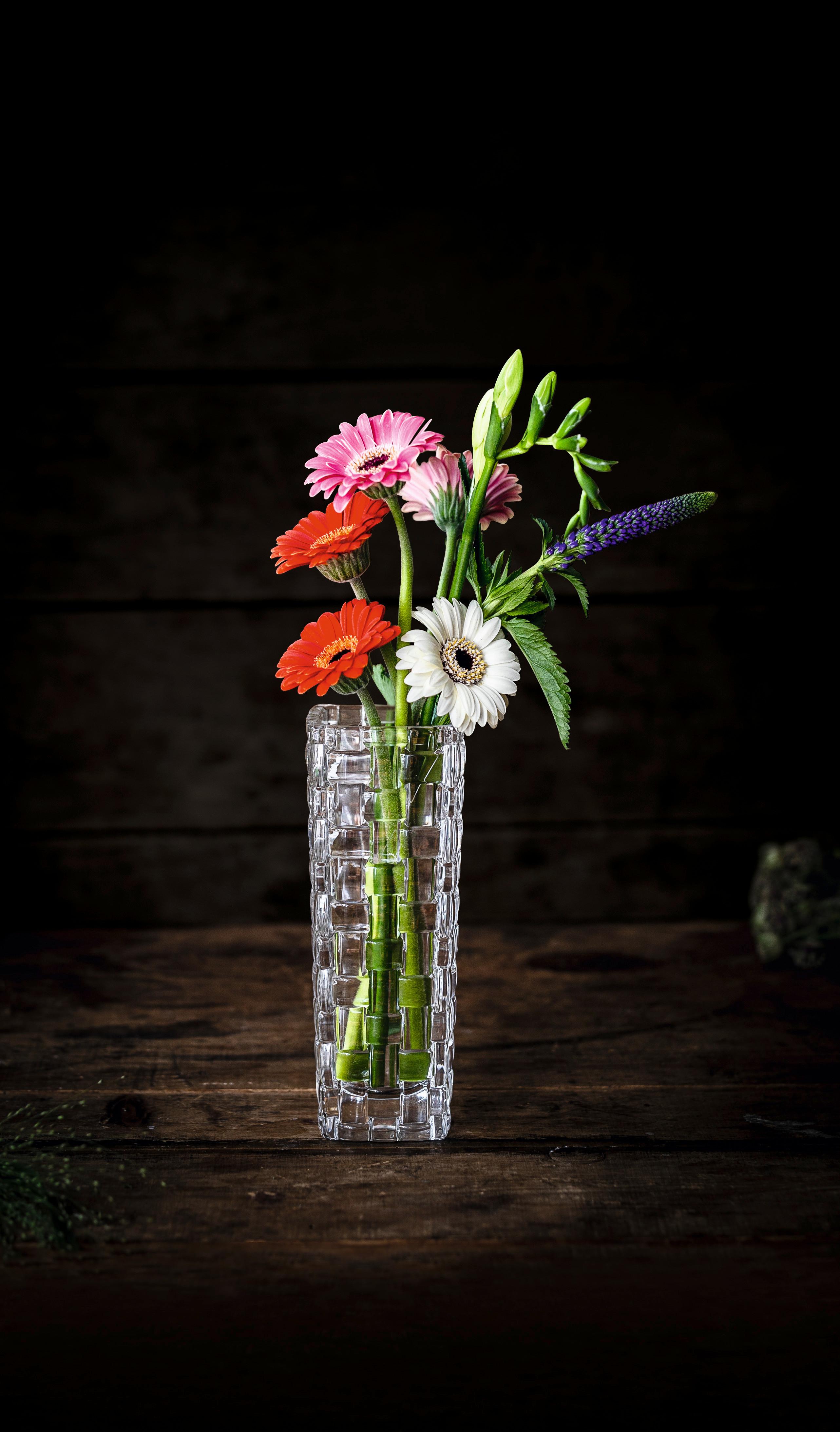 Vase Bossa Nova aus Kristallglas - Klar, MODERN, Glas (6,2/6,2/16,0cm) - Nachtmann