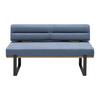 Sitzbank Canon in Blau - Blau/Schwarz, KONVENTIONELL, Holz/Textil (160/85/60cm) - Based