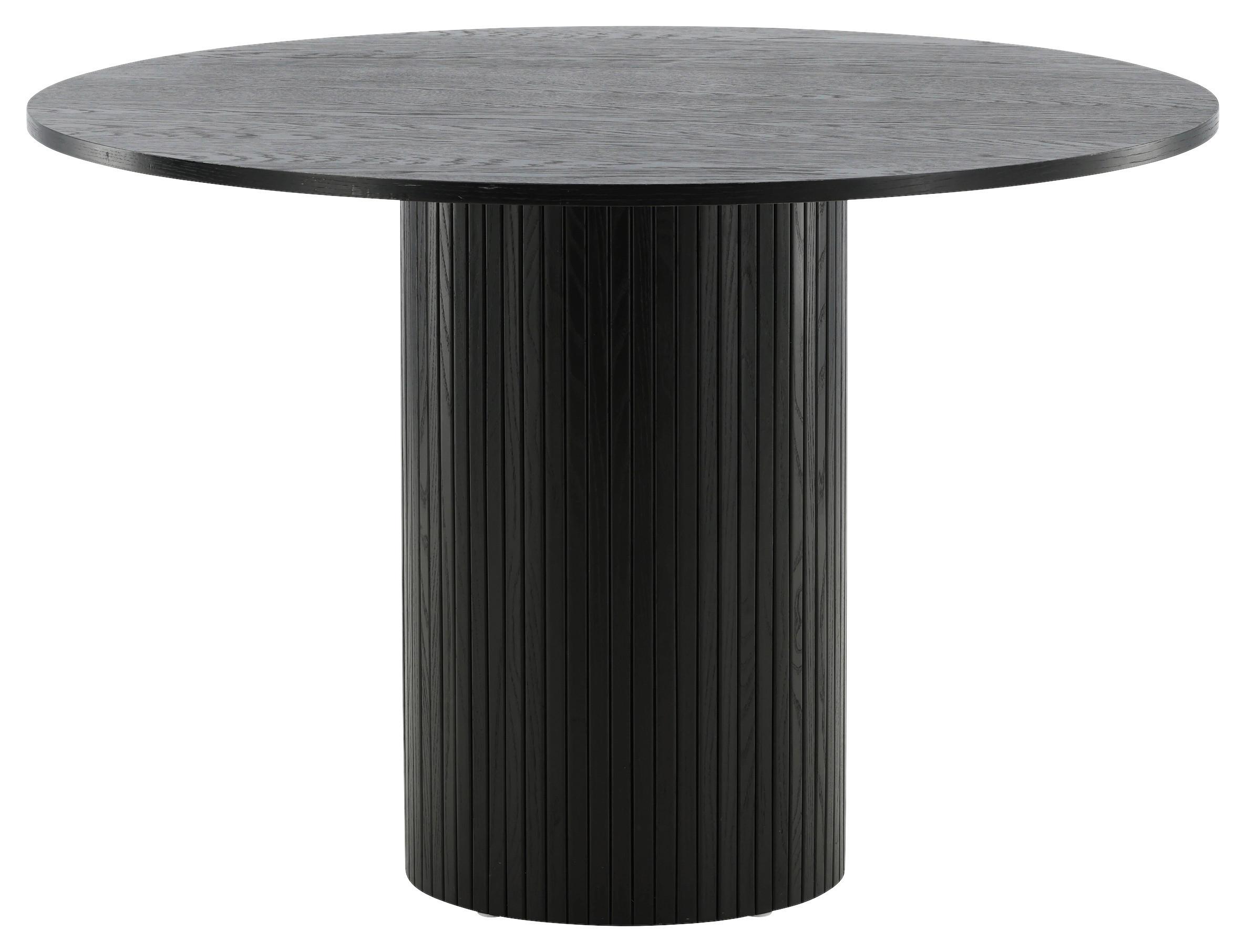 ESSTISCH BIANCA - Schwarz, Design, Holzwerkstoff (110/110/75cm) - Livetastic