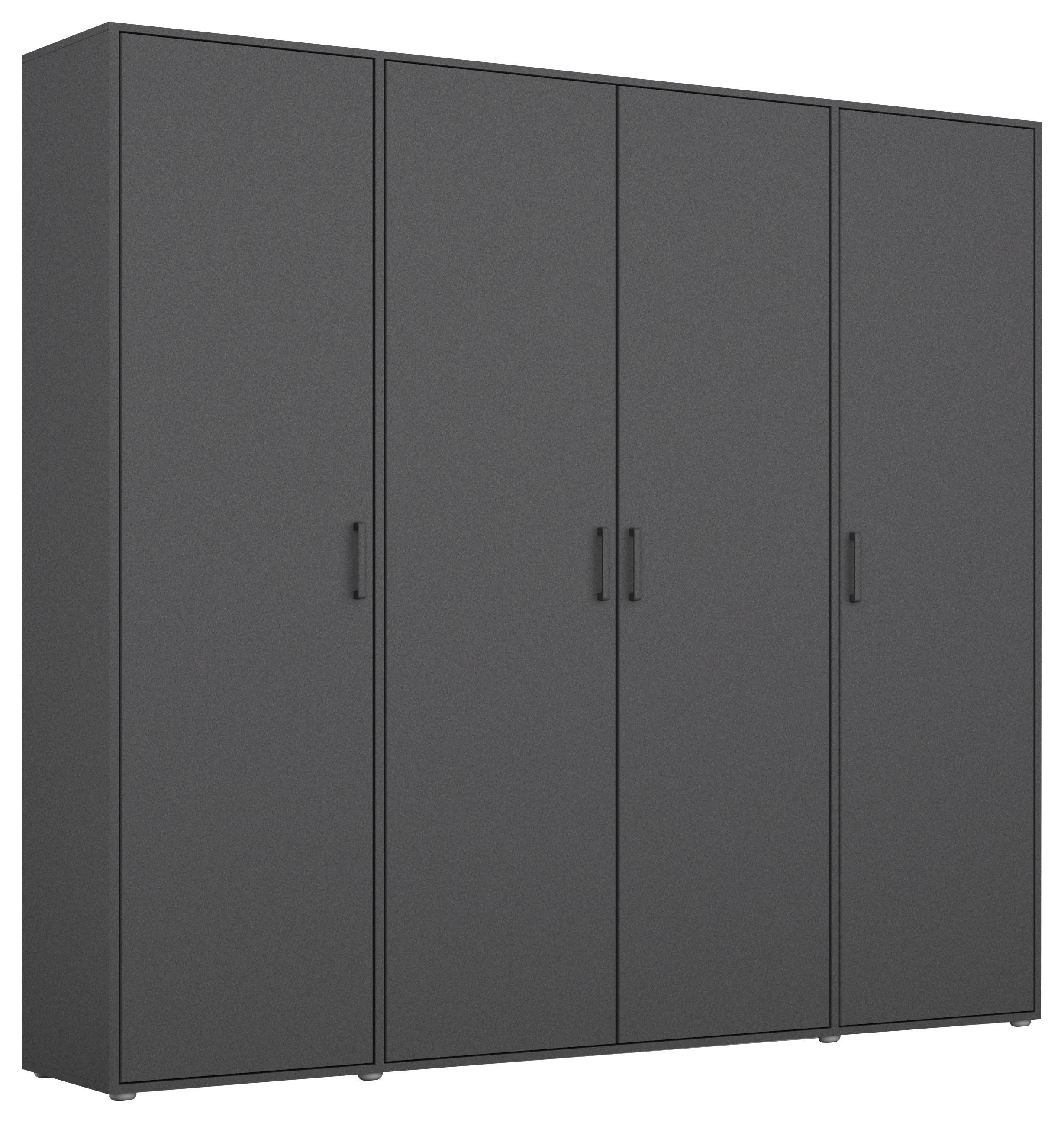 Ormar S Klasičnim Vratima Voyager - siva, Moderno, drvni materijal/plastika (187/194/53cm) - Modern Living