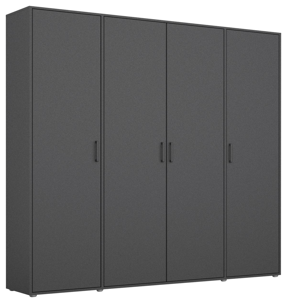 Ormar S Klasičnim Vratima Voyager - siva, Moderno, drvni materijal/plastika (187/194/53cm) - Modern Living