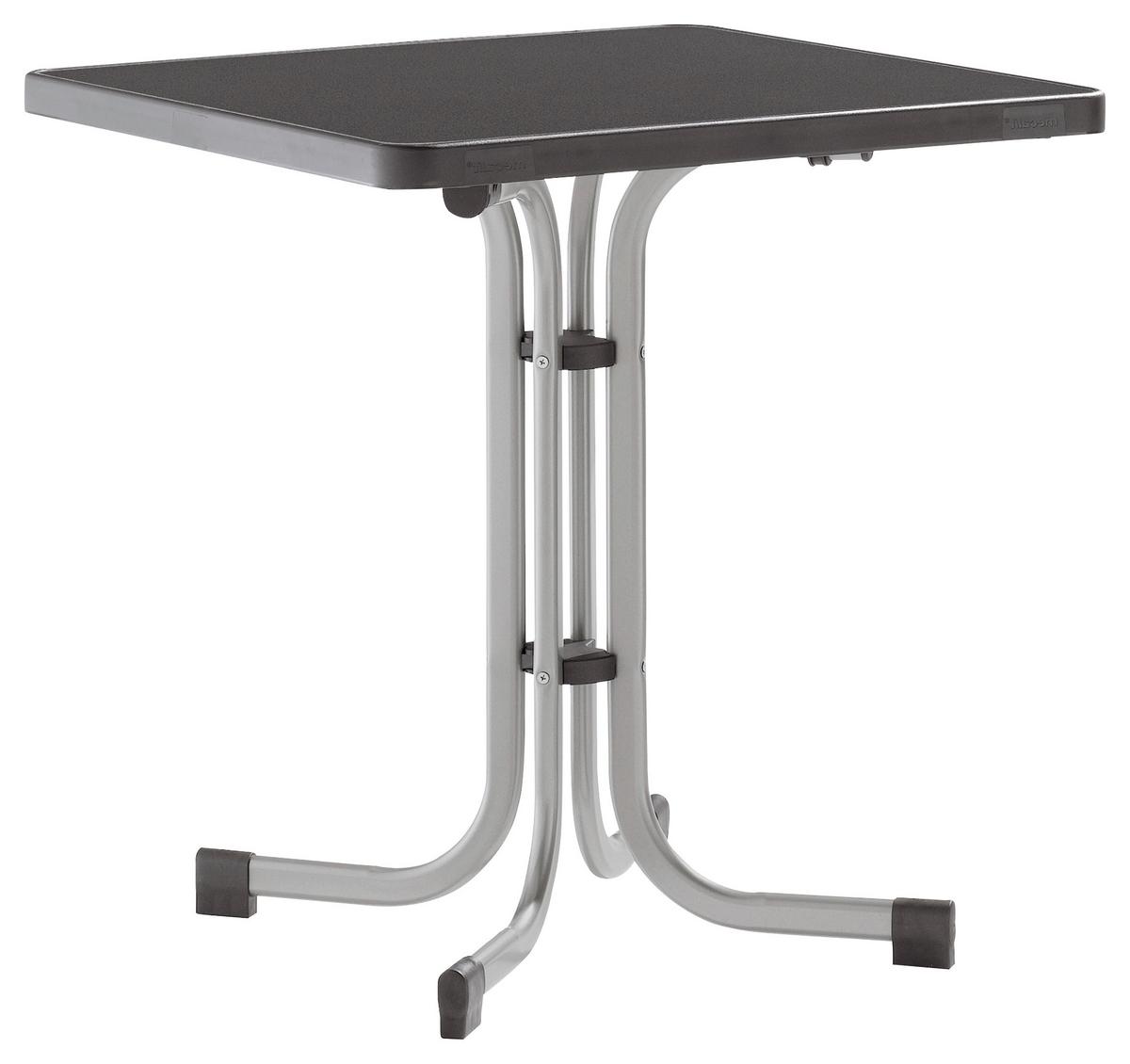 GARTENTISCH 488022 - Graphitfarben, MODERN, Holzwerkstoff/Metall (70/70/72cm) - Sieger