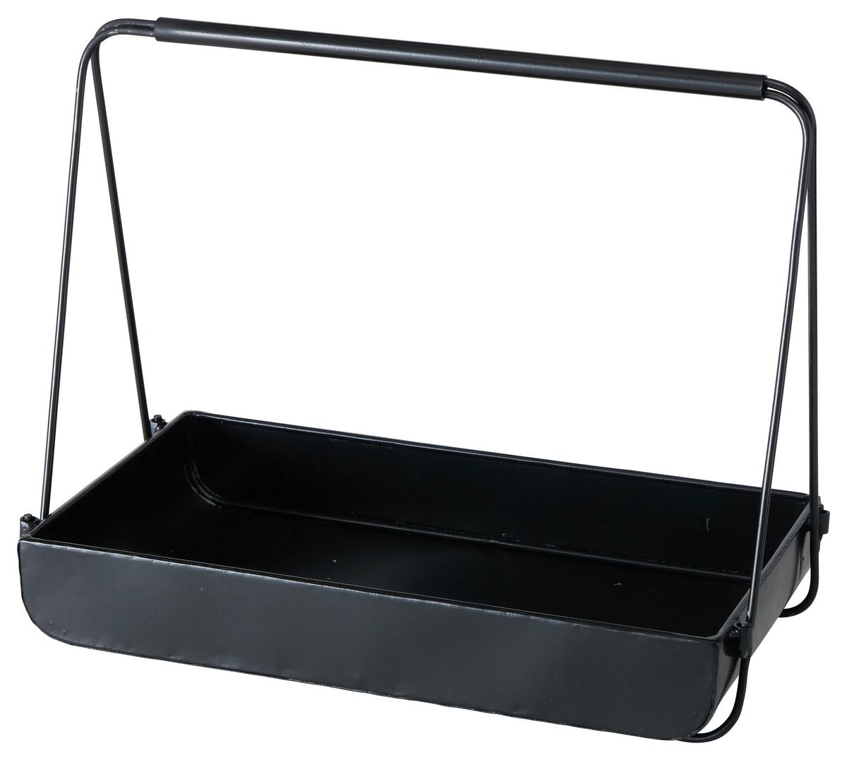 Dekotablett Balgo 1 Paz Aus Metall - Schwarz, Design, Metall (52/40/25cm)