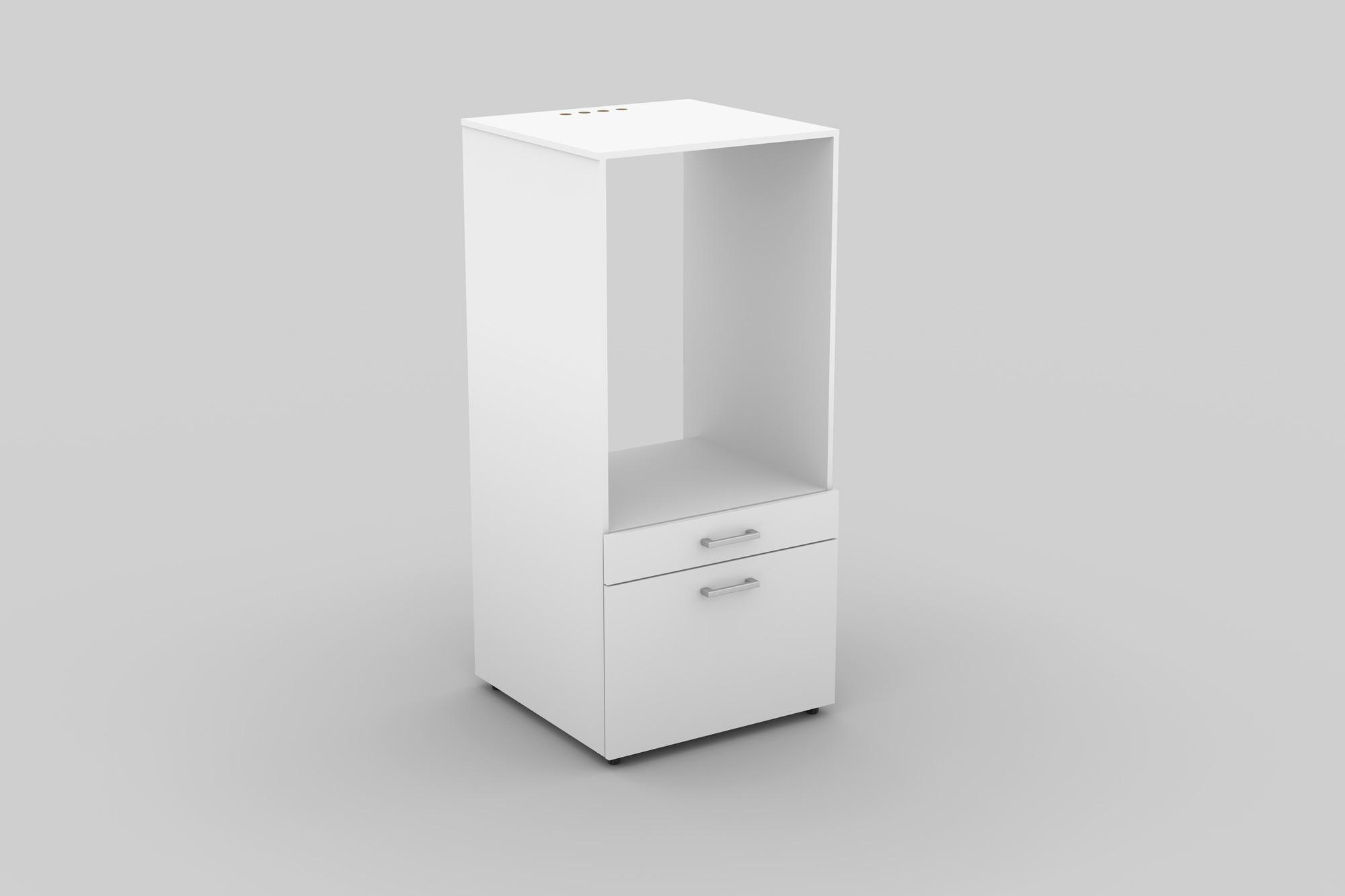 Mosógépszekrény Aza 3097me60 - ezüst/fehér, Konventionell, faalapú anyag (67/144/65cm)