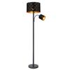 GOLVLAMPA MANFRIED - svart, Modern, metall/textil (35/162cm) - Mömax