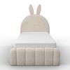KINDER-/JUNIORBED BELLY - Beige, Modern, Hout/Textiel (90/200cm) - Bessagi Kids
