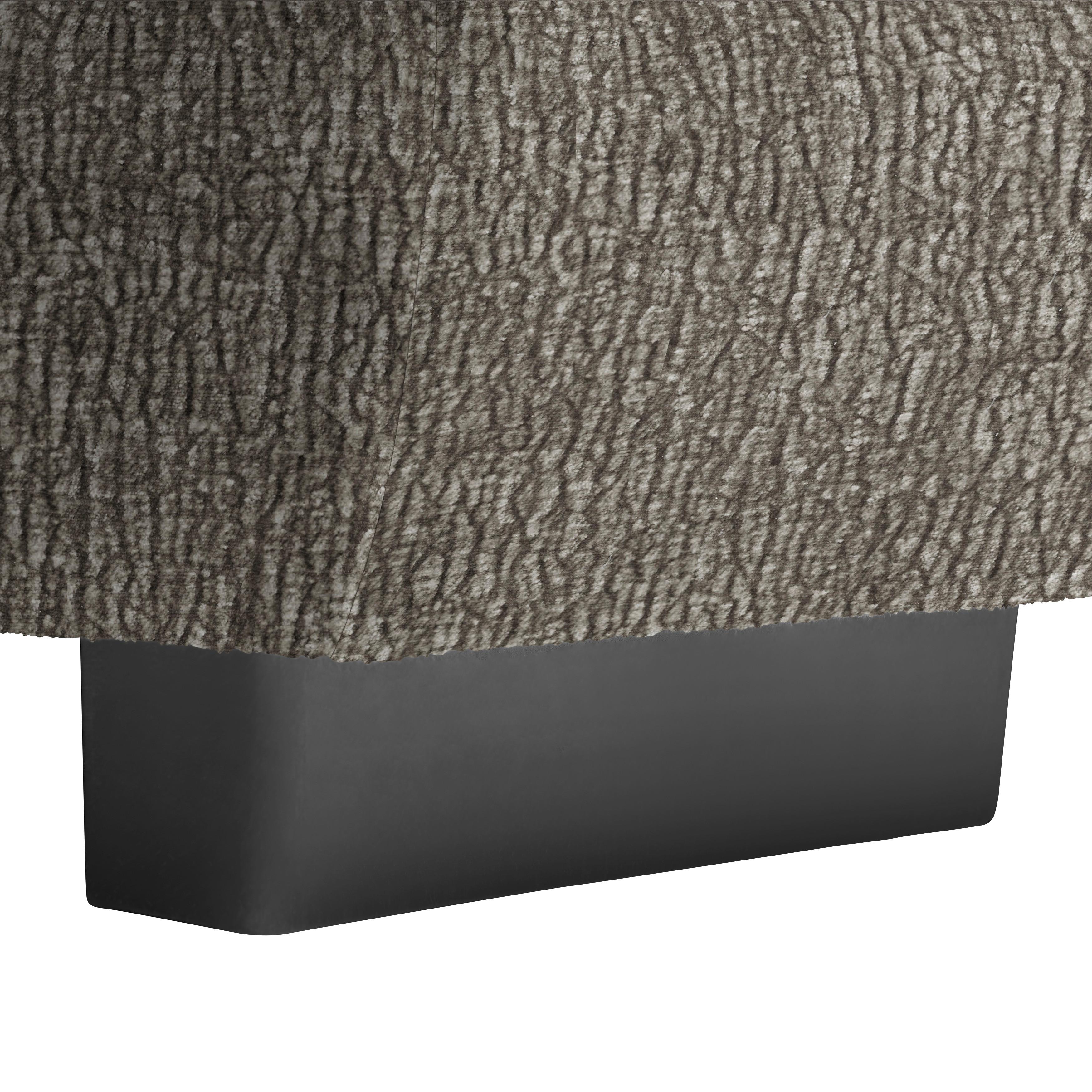 Wohnlandschaft Vivo Dunkelgrau - Dunkelgrau/Schwarz, MODERN, Kunststoff/Textil (317/63/179cm) - Premium Living