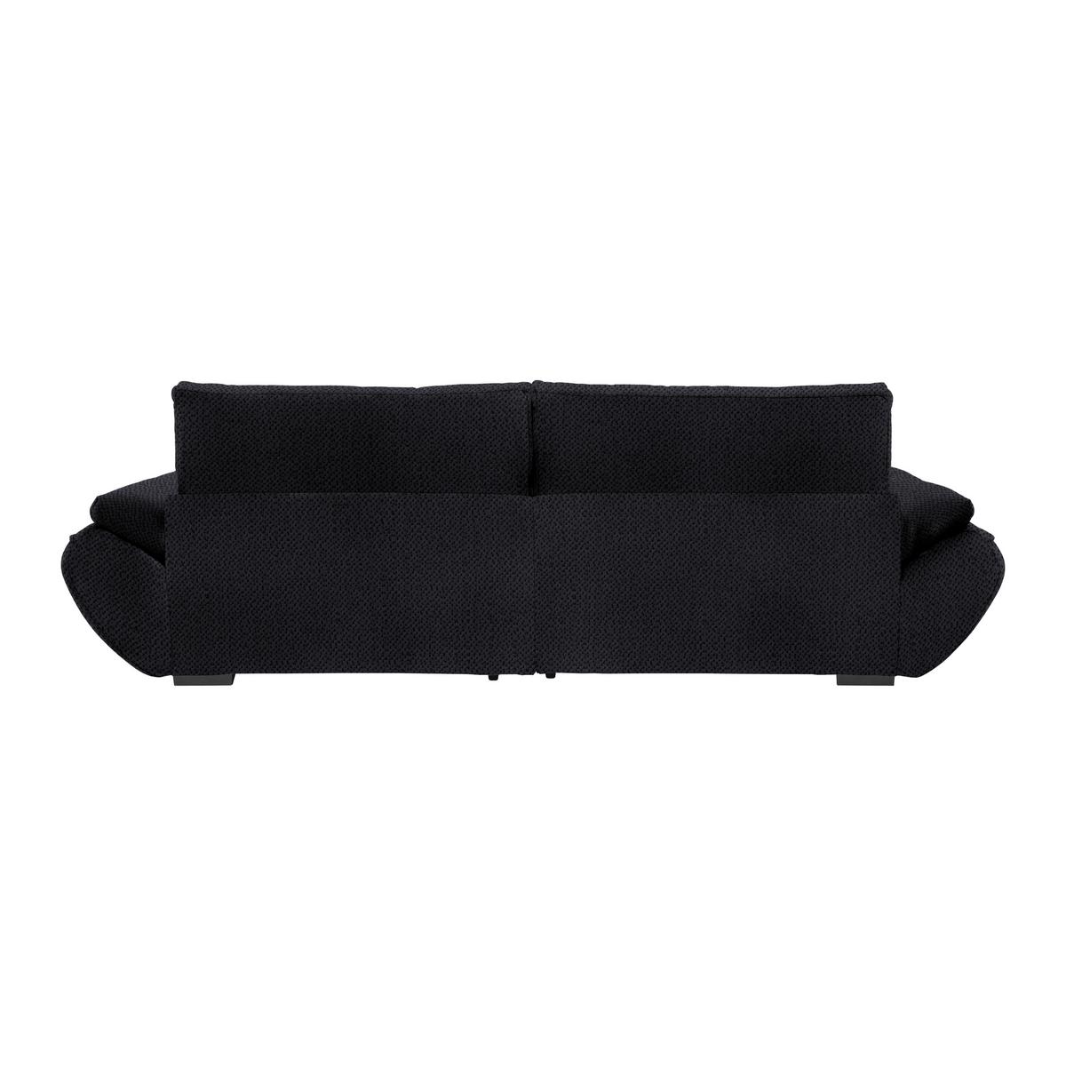 Wohnlandschaft Vivo Dunkelgrau - Dunkelgrau/Schwarz, MODERN, Kunststoff/Textil (317/63/179cm) - Premium Living
