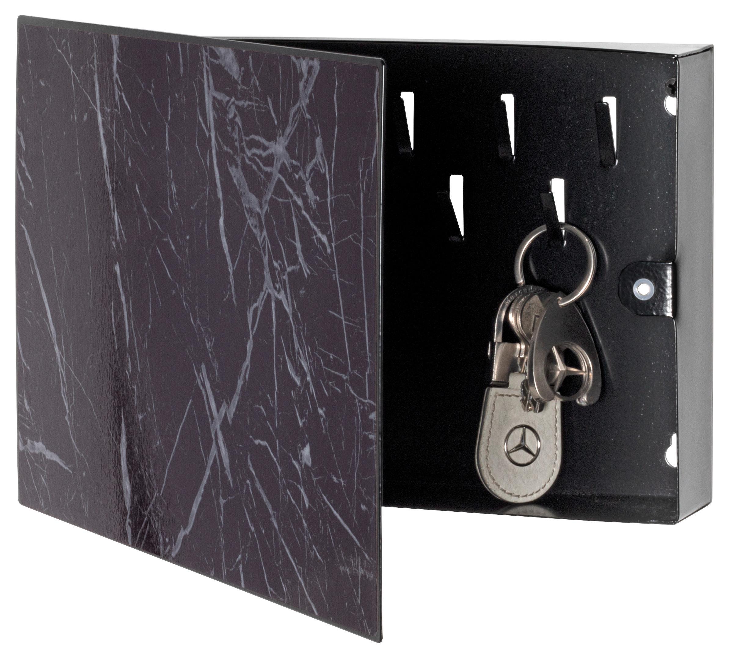 Dulăpior de chei MERRY - negru, Trend, metal (28/19/4cm) - Modern Living