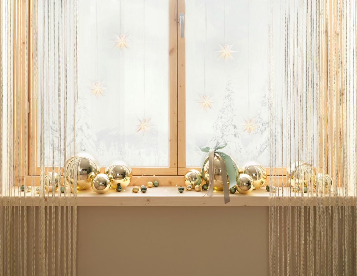 Christbaumkugel Big Goldfarben - Goldfarben, Kunststoff (10cm) - Mömax