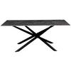 MATBORD DAVID - grå/svart, Modern, metall/keramik (180/76/90cm) - Mömax