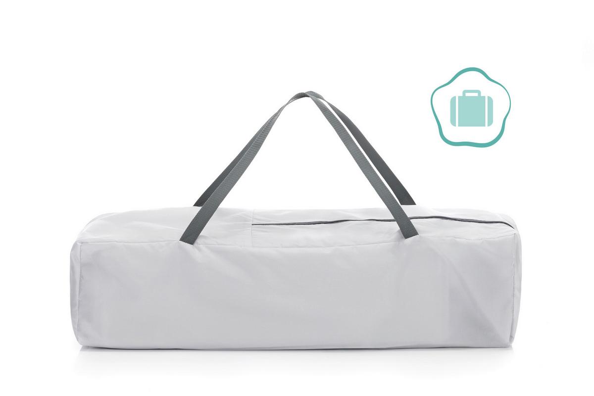 ŁÓŻKO TURYSTYCZNE 4059-07 NIZZA - szary, Basics, metal/tkanina (120/60cm) - Fillikid