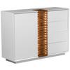 SIDEBOARD GIOVANNI - Eichefarben/Weiß, MODERN, Holz/Holzwerkstoff (120/85,5/40cm) - Premium Living