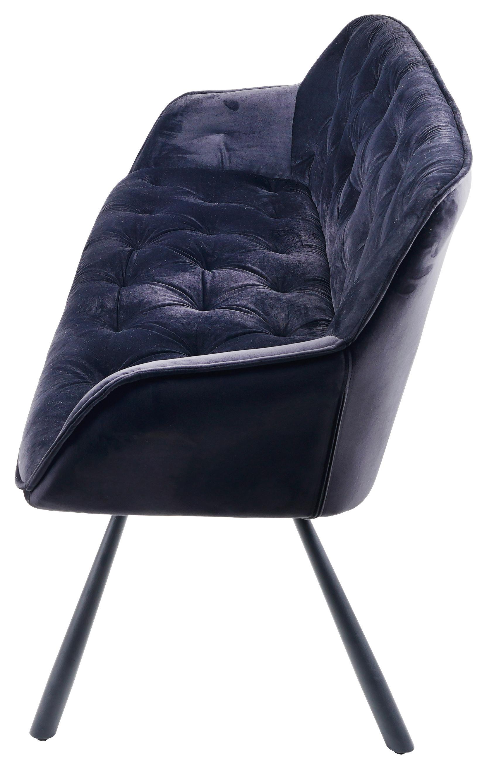 SITTBÄNK EILEEN - svart, Modern, metall/textil (171/88/65cm) - Mömax
